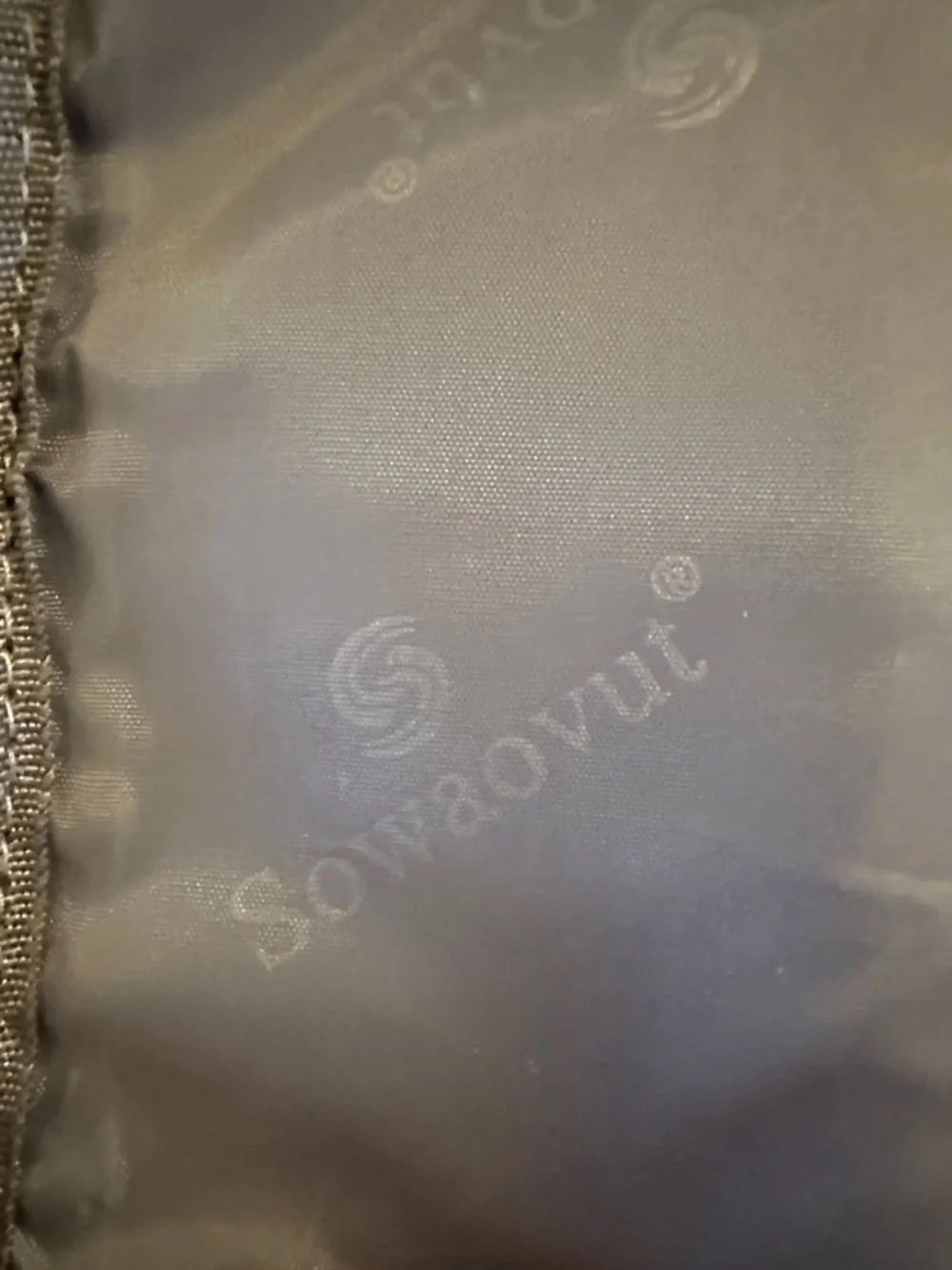 sowaovut Black backpack with Tan Trim Label